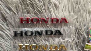 Tem Honda gia công chữ nổi 8cm dán mặt nạ xe (giá 1 tem)