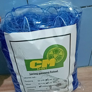 CM Sports - Jaring gawang futsal sepasang (untuk 2 gawang) ukuran 4x3 m