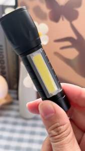 Senter Swat LED Zoom Lampu Mini Flashlight USB Charger 3 Mode Waterproof Senter Camping Mancing