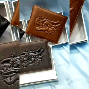 DOMPET KULIT PRIA MOTIF NAGA / DOMPET KULIT IMPORT / DOMPET LIPAT / DNT-8960