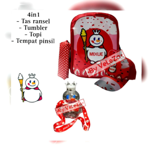 TAS ANAK RANSEL KARAKTER MIXUEE GRATIS TOPI TUMBLER TEMPAT PINSIL TAS RANSEL ANAK SEKOLAH TK SD TAS ANAK LAKI LAKI PEREMPUAN TAS ANAK KARAKTER RANSEL ANAK TAS ANAK