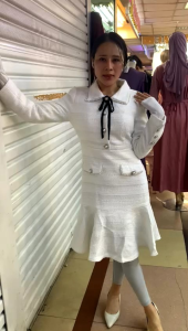 Dress import premium bahan rami