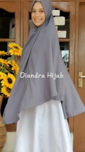Diandra Hijab Jilbab Instan Kerudung Khimar Wolfis Exclusive Size XXL NonPet Dewasa Murah
