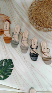 Zhevia - Sandal Wanita Heels - Hak 3 Cm