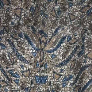 Kain Jarik Bridesmaid Among Tamu Pisang Bali Gringsing Krem Putih