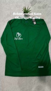 Baju Olahraga Atasan Wanita Lengan Panjang Kaos Jersey Dry Fit Running Zumba Lari Yoga Senam Fitness Volly Futsal Sport dll..