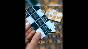 กระดาษตัดสำเร็จพับเหรียญโปรยทานลังเบียร์จิ๋ว 1 ชุด 50 แผ่น ทำได้ 50 ชิ้น กระดาษพับเหรียญโปรยทาน