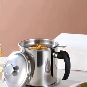 Oil Pot Saringan Tempat Minyak Stainless Steel 13 L