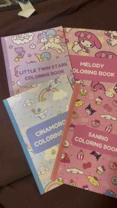 Kids Girls Coloring Book Cute Sanrio Hello Kitty Kuromi Cinamoroll Melody Cartoon | 10 Sheets | 15 Sheets | 20 Sheets A5 size
