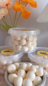 นมแพะบอล หอมกลิ่นนมสุดๆ กรุบกรอบ แคลเซียมสูง อาหารทานเล่นสำหรับสัตว์เลี้ยง