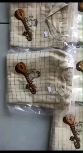 READYSTOCK  Velcro Vesti & Veena Hand Printed Kurta For  BABY BOY