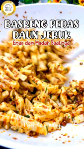 BASRENG GORENG - 500Gr Basreng Goreng Original Gurih Pedas Balado Daun Jeruk khas Bogor