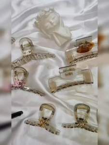 JEPIT RAMBUT TRANSPARAN JUMBO / JEPIT RAMBUT BRANDED VINTAGE / JEDAI BENING JUMBO / JEPIT SALON BESAR / TRANSPARENT  HAIR CLAW