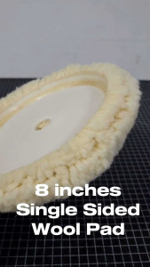 8 inches Single Sided Natural Wool Buffing Pad