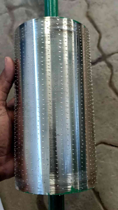 rol parut kelapa 4inc as 19mm/20mm halus dan kasar