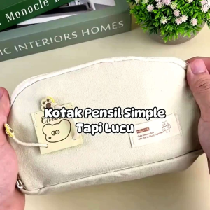 Tempat pensil aesthetic terbaru pencil case box pensil korea organizer box pensil cute terbaru Kapasitas besar muat banyak
