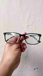 Kacamata Plus Double Fokus Baca dan Jalan Leopard Untuk Pria dan Wanita