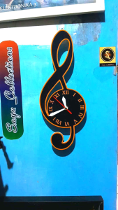 Jam Dinding Aesthetic Karakter Note Musik