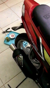 Knalpot Kondoman Leher bending Mio Sporty Mio M3 Mio Soul Mio J dll