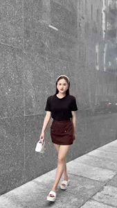 Chân váy kaki ngắn có quần bảo hộ cao cấp Ms 139