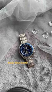 [Original] A8820G SS-5 Balmer Chronograph Sapphire Mens Watch with Blue Dial and 50m Water Resistant Silver Stainless Steel Bracelet | Official Warranty