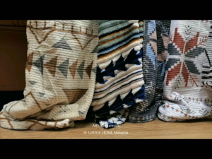 Fluffy Plush Blanket Bohemian Flannel Soft Warm Comfortable Single Queen Gaoge Bohemian Series