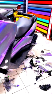 Stiker Skotlet Abu Lembayung Ungu Kualitas Premium