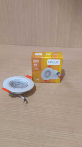 UNILUX lampu Downlight LED spotlight 3w putih 6500K / kuning 3000K