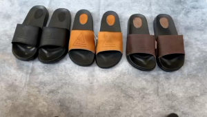 Sendal Kulit slop Pria dan wanita sendal slide kulit Premium