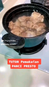 Panci Presto Totipotent Pot 22cm QME 35L Alumunium Anti Lengket Kaca