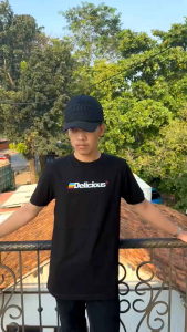 Omidoki Kaos Distro Pria T-shirt Hitam ABDEL