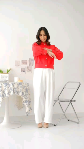 Liners Pacth Pocket Parka / Atasan Wanita / Outer Pocket / Atasan Outer / Atasan Wanita Linen