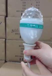 E27 3W Led Auto Rotating Crystal Disco Stage Light