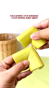 MIZO NBR Corner Protector (Pelindung Sudut bayi Baby Corner Protector) untuk Meja Kursi Rak Lemari
