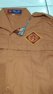 HEPI baju Pramuka SD perempuan lengan pendek seragam sekolah