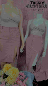 PLUS SIZE CORDUROY MIDI SKIRT