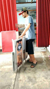 BOOTH MEJA LIPAT PORTABLE ROMBONG JUALAN LIPAT FREE DESAIN UK 80X40