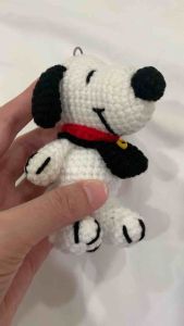 ตุ๊กตา พวงกุญแจ สนูปปี้ งานถักโครเช ขนาดสูง 4 นิ้ว‼️พร้อมส่ง