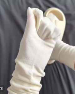 Tất vớ trơn nhiều màu phong cách đơn giản dễ phối đồ chất liệu cotton co giãn thông thoáng khí