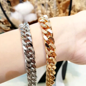 Deux - Gelang Rantai Kapal Polos 10mm