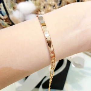 Deux - Gelang Rantai Plat Polos