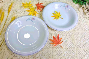Dĩa gốm sứ Nhật CAO CẤP - Men bóng  lòng sâu  phong cách sang trọng - Hàng có thương hiệu