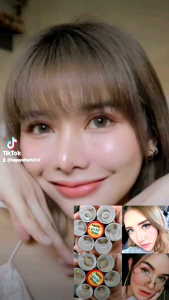 คอนแทคเลน์ บิ๊กอาย รุ่น Kwanusa มีสี เทา/ตาล Gray/Brown มีค่าสายตา