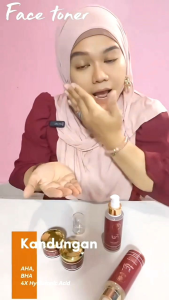 PAKET FLEK BANDEL RDN Beauty Bundling Bright & Glow Night cream Day cream face wash & toner