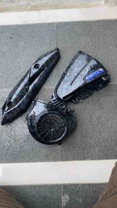 3 pcs Carbon Beat street - Beat FI 2016 - 2019 // Aksesoris Motor WTP