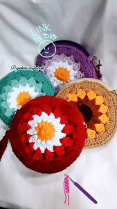 Dompet koin bunga daisy