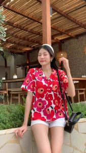 Emnica Shirt เสื้อเชิ้ตเที่ยวคูลคูล พริ้ว นิ่ม ใส่สบาย 6สี