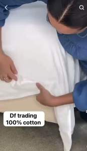 Premium Quality White Plain Fitted/flat Bedsheet 100% Cotton-Blend