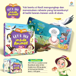 Boardbook Flip & Find Lets See Inside Animal