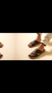 sandal selop pria kulit asli full sampai alas nyaman dan empuk